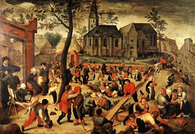 Kinderspelen door Maerten van Cleve